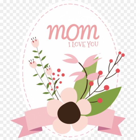 Mother's Day Greeting Plant Font for Happy Mother's Day for Mothers Day Isolated Illustration in HighQuality Transparent PNG