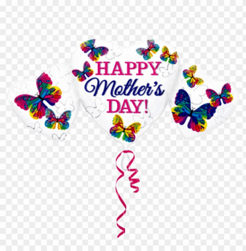 mother's day- happy mothers day heart Isolated Character with Clear Background PNG