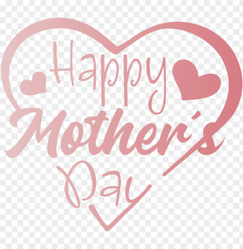 Mothers Day Heart Text Font For Mothers Day Calligraphy For Mothers Day PNG Files With Clear Background