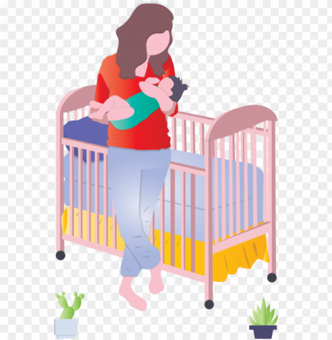 Mother's Day Infant bed Baby Products Furniture for Happy Mother's Day for Mothers Day PNG Image Isolated with HighQuality Clarity PNG transparent with Clear Background ID 875a578c