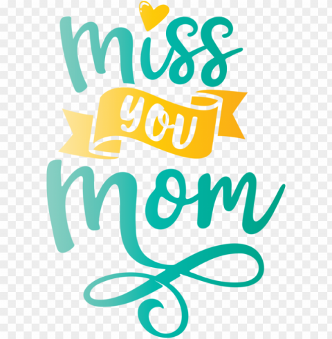 Mother's Day Logo Line Happiness for Miss You Mom for Mothers Day PNG download free