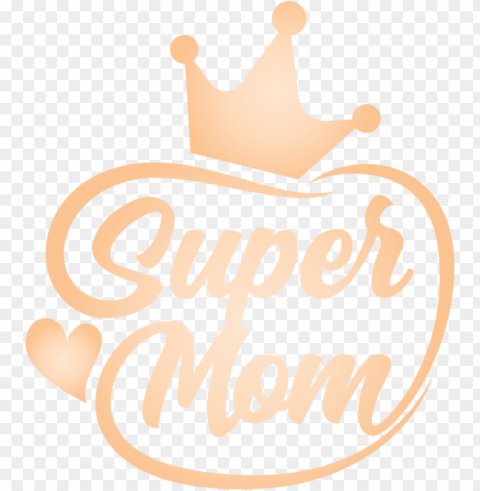 Mothers Day Logo Produce Line For Super Mom For Mothers Day PNG Images Transparent Pack