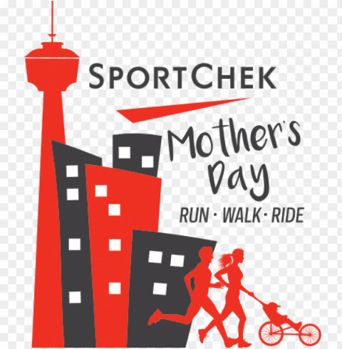 mothers day logo - sport chek mother's day run Isolated Element in Transparent PNG