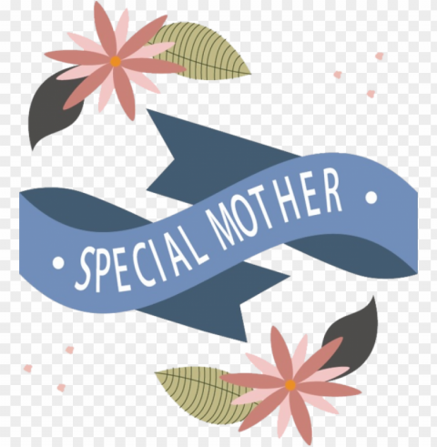 Mothers Day Mother Holiday Text Leaf for Mothers Day Isolated Graphic with Transparent Background PNG