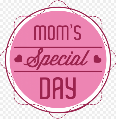 Mother's Day Pink Text Font for Happy Mother's Day for Mothers Day Isolated Object on Transparent PNG