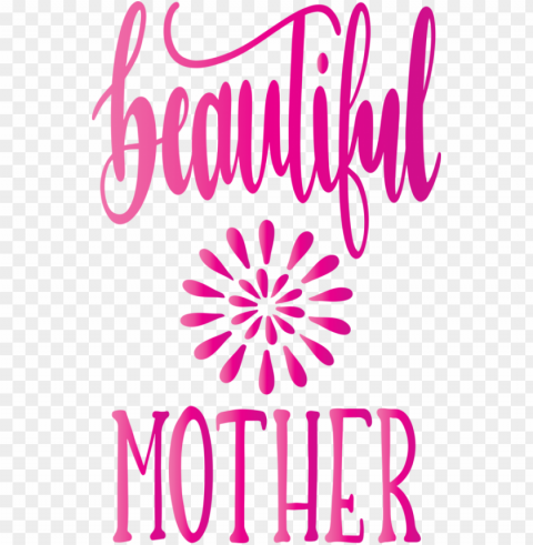 Mother's Day Pink Text Font for Mothers Day Calligraphy for Mothers Day PNG images for merchandise