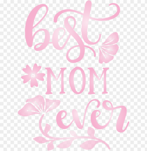 Mothers Day Pink Text Font For Mothers Day Calligraphy For Mothers Day PNG Images With Transparent Layer