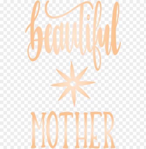 Mother's Day Text Font for Mothers Day Calligraphy for Mothers Day PNG Image with Clear Background Isolated