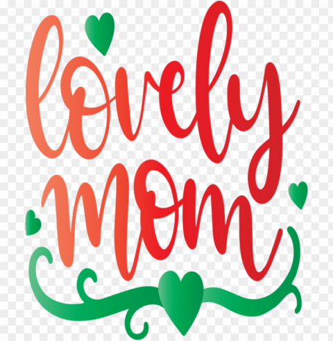 Mother's Day Text Font for Mothers Day Calligraphy for Mothers Day PNG images with alpha mask