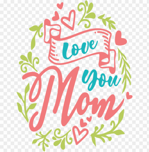 Mother's Day Text Font Pink for Mothers Day Calligraphy for Mothers Day PNG design elements