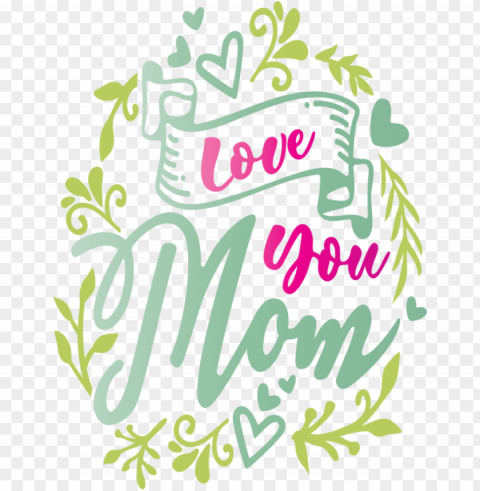 Mother's Day Text Font Plant for Mothers Day Calligraphy for Mothers Day PNG images for websites