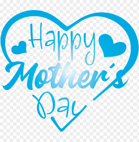 Mother's Day Text Font Turquoise for Mothers Day Calligraphy for Mothers Day PNG clipart with transparent background