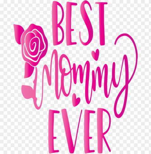 Mother's Day Text Pink Font for Mothers Day Calligraphy for Mothers Day PNG files with clear backdrop assortment