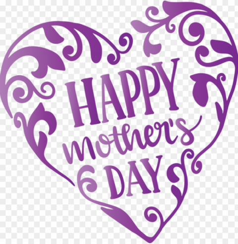 Mother's Day Text Purple Violet for Mothers Day Calligraphy for Mothers Day PNG images for personal projects