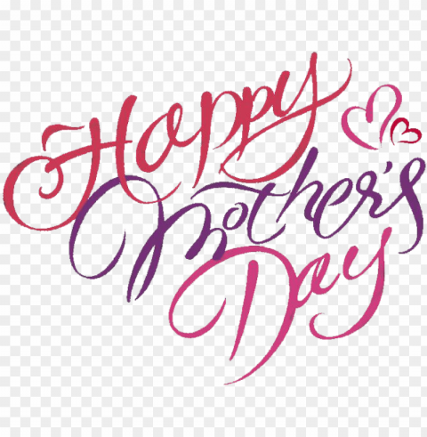mothers day valentines day- happy mothers day words PNG Graphic with Clear Background Isolation