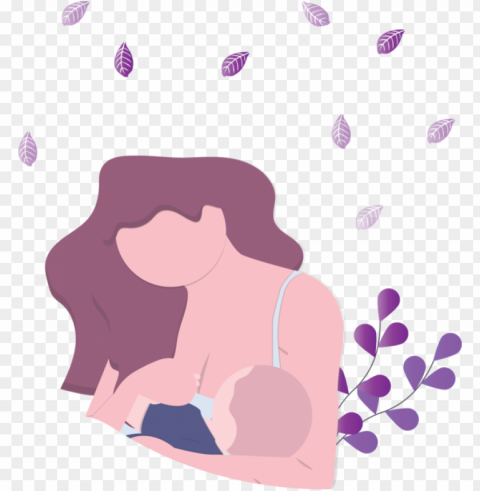 Mother's Day Violet Purple Cartoon for Happy Mother's Day for Mothers Day PNG for business use
