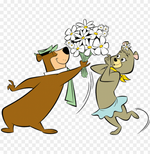 mother's day weekend - yogi bear and cindy bear PNG images for advertising