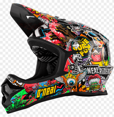 motocross helmet sticker bomb Transparent PNG images set