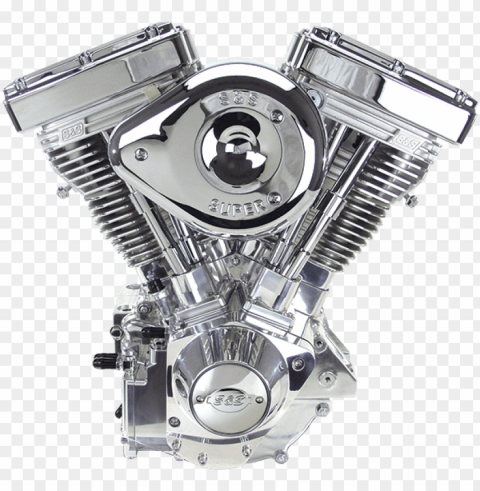 motorcycle engine - evolution engine Isolated Graphic on Transparent PNG