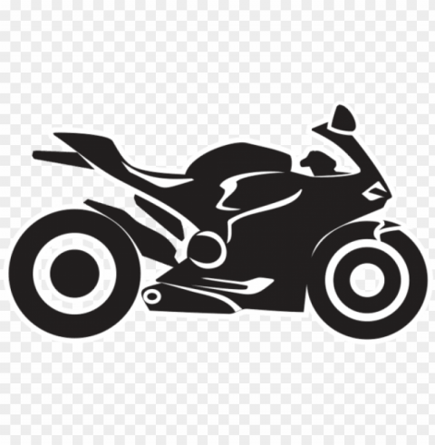 motorcycle - sports bike icon Isolated Subject in Clear Transparent PNG