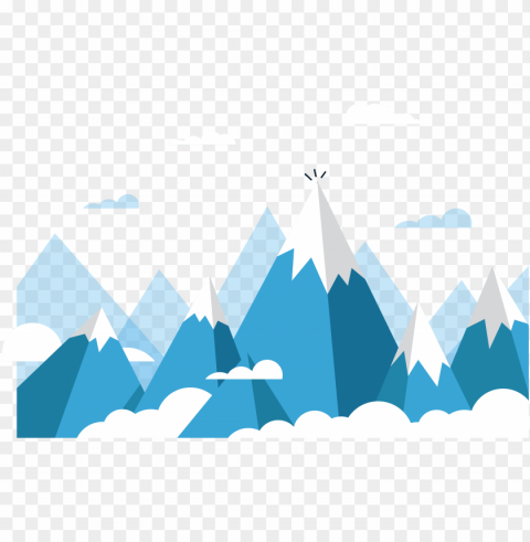 mount everest euclidean vector mountain - ice mountain vector Transparent Background PNG Isolated Illustration