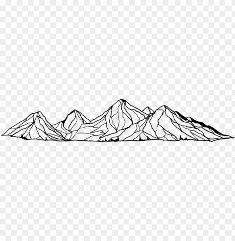 mountain drawing - transparent mountain drawing PNG with Isolated Transparency