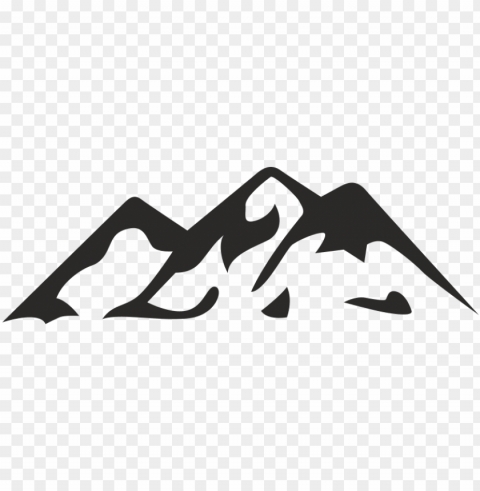 mountain icon black background - transparent background mountain ico PNG with Isolated Object