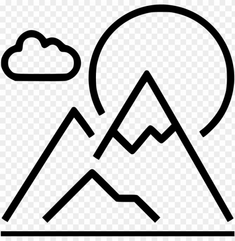 mountain landscape comments - mountains line icon High-quality PNG images with transparency PNG transparent with Clear Background ID 4a58ebf6