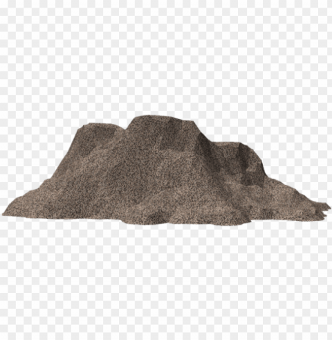 mountain - igneous rock Transparent Background Isolated PNG Item