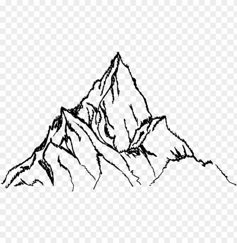 mountain vol onlygfx com - mountain drawing Transparent Background PNG Isolated Illustration