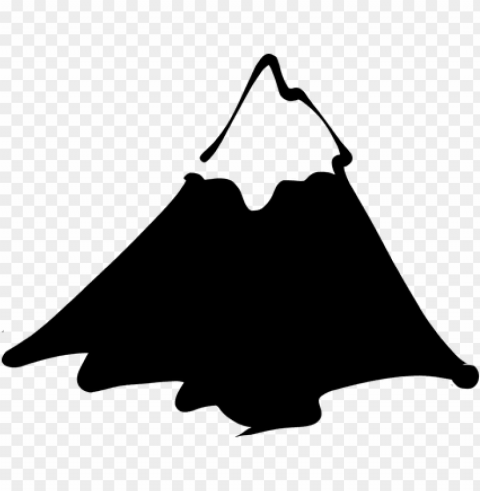 mountain snowy peak alp everest hill mount - single mountain clip art High-definition transparent PNG