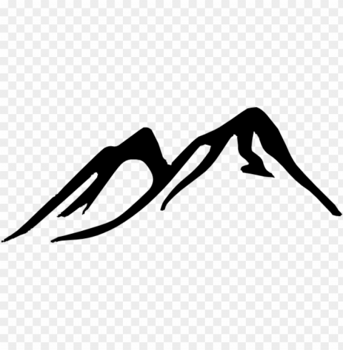 mountains silhouette clip art - mountain clipart PNG graphics with alpha channel pack
