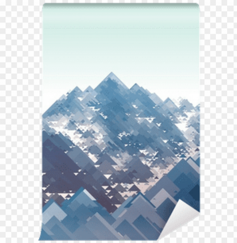 mountains vector geometric illustration consisting - illustratio PNG graphics for free
