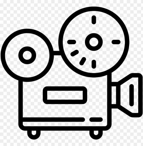 movie projector icon PNG Image Isolated on Transparent Backdrop