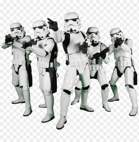 movies - storm troopers white background PNG Image with Clear Isolation