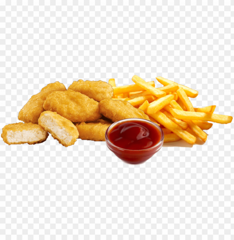 Ｍｏｗｔｅｎｄｏｏ on twitter - chicken nuggets mit pommes Clear PNG