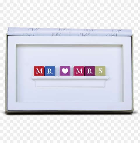 Mr  Mrs Frame - Personalised Wedding Frame Gifts HighResolution PNG Isolated On Transparent Background