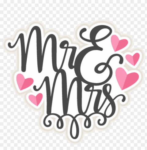 mr & mrs title svg scrapbook cut file cute clipart - mr and mrs clipart Transparent PNG images complete library