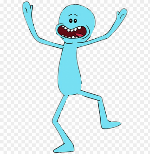 mrmeeseeks sticker - hola soy el señor meeseeks mirame Alpha channel transparent PNG PNG transparent with Clear Background ID 623ba58a