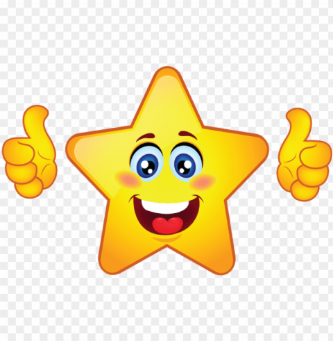 mrs webb's star workers - thumbs up star clipart PNG Graphic Isolated with Clear Background