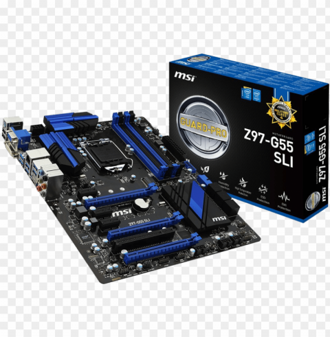msi g55-sli box with board - msi h97m g43 PNG images without restrictions