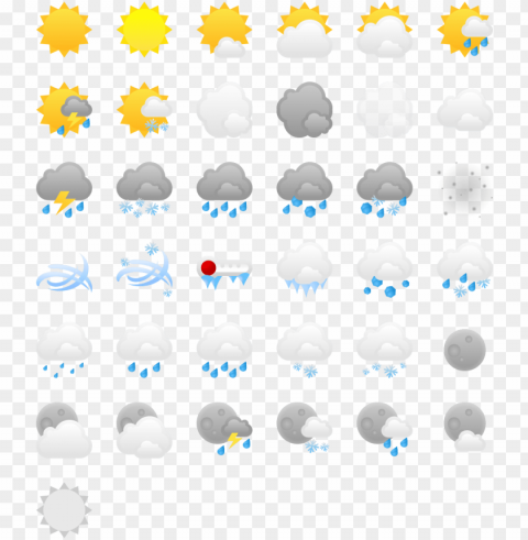 msn weather icons Clean Background Isolated PNG Icon