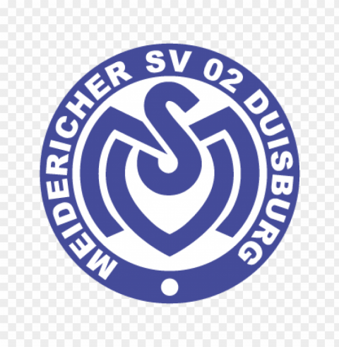 msv duisburg vector logo ClearCut Background Isolated PNG Graphic Element
