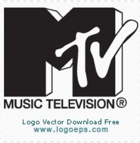mtv logo vector download free PNG Isolated Object with Clarity