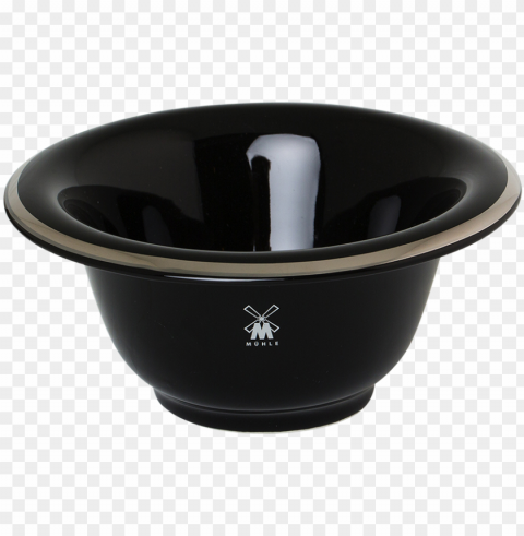 muehle porcelain shaving bowl with platinum edge - muhle shaving bowl PNG for design