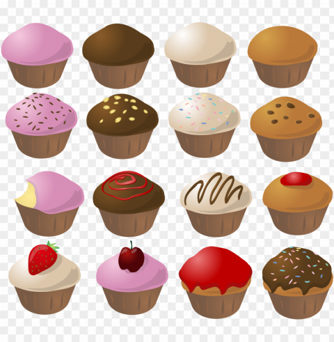 muffin food file Isolated Character in Transparent Background PNG