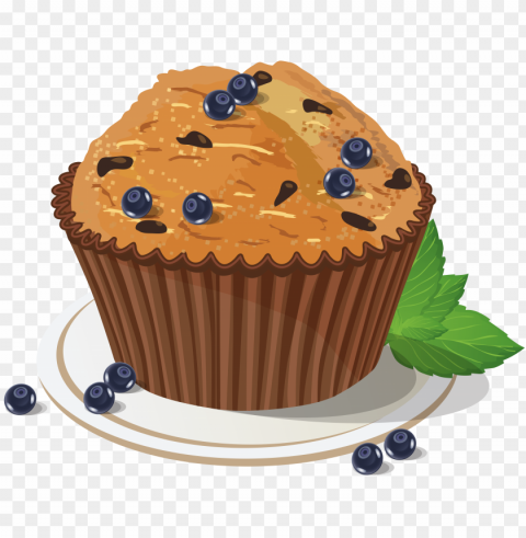 Muffin Food Image Isolated Artwork On Clear Background PNG