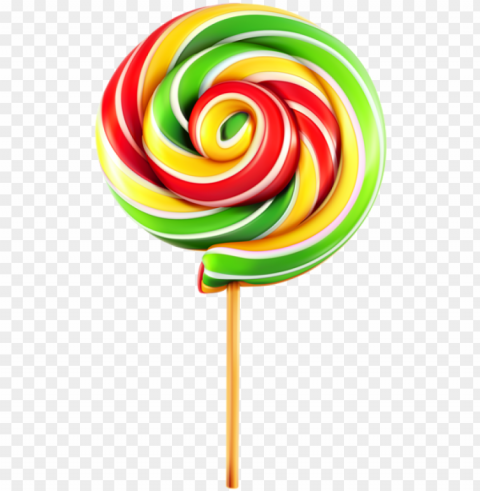 multicolor lollipop clipart image - lollipop Transparent PNG Isolated Illustrative Element