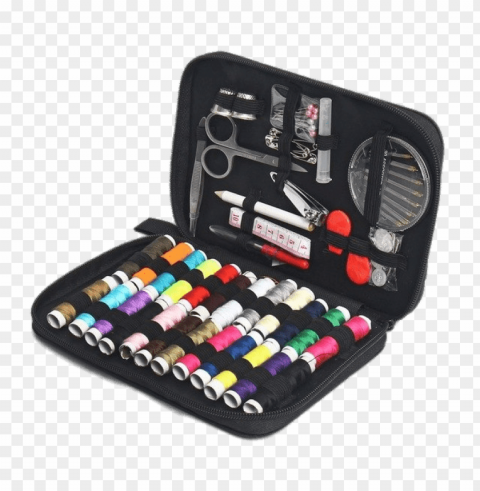 multifunctional sewing kit PNG Image with Transparent Background Isolation