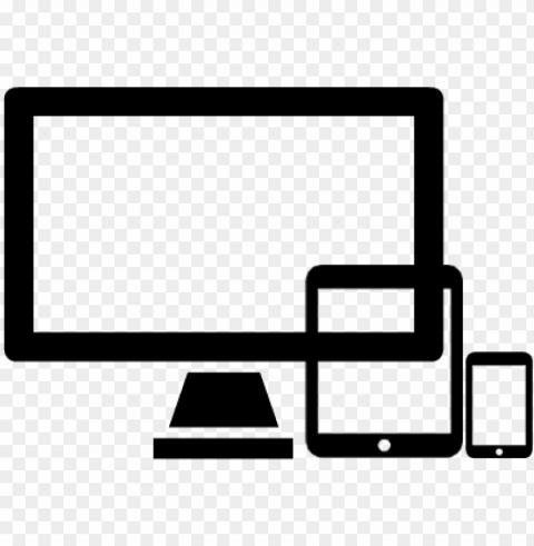 multiple devices used to view websites - multi device ico Clear Background Isolated PNG Graphic